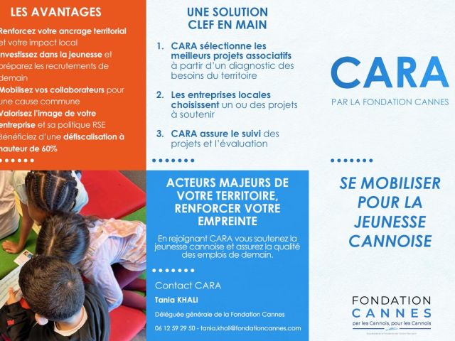 La Fondation Cannes lance son programme CARA !
