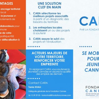 La Fondation Cannes lance son programme CARA !