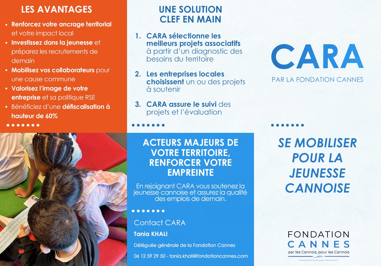 La Fondation Cannes lance son programme CARA